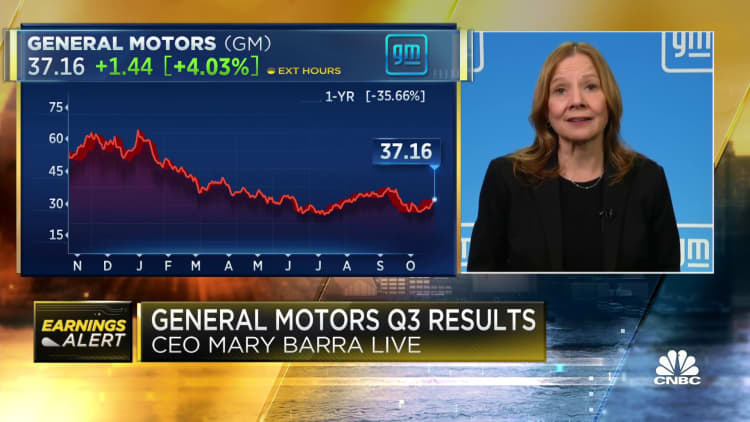 GM seeing steady improvement to chip shortage challenges, says CEO Mary Barra
