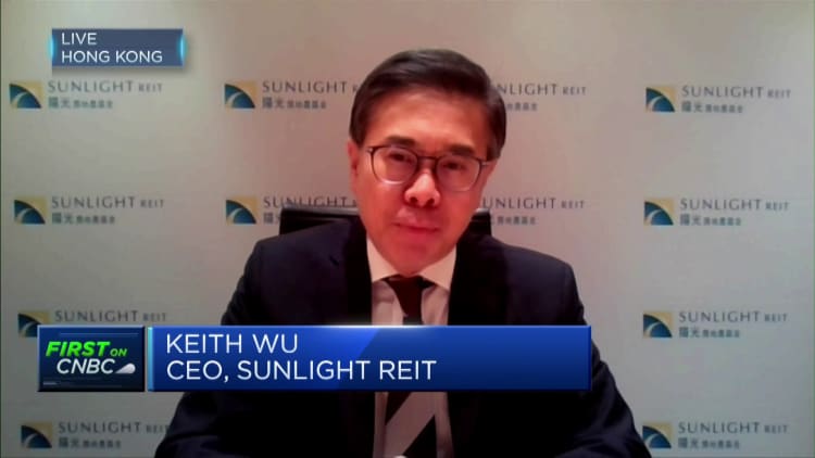 Hong Kong's retail market is gradually 'gaining composure,' says Sunlight Reit